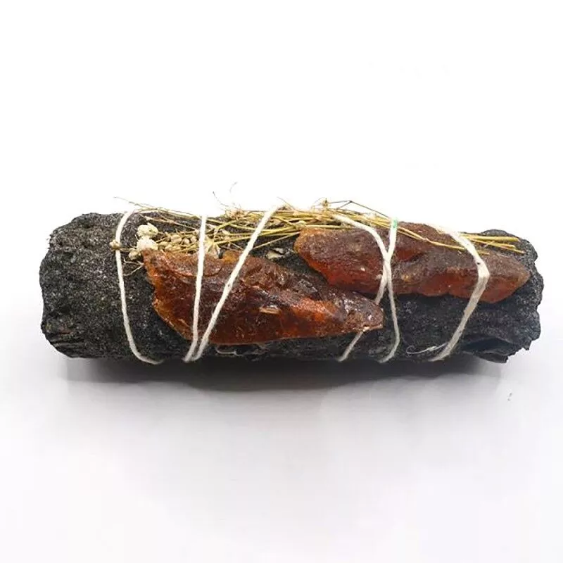 Atado Purificante Salvia Blanca con Copal Negro y Ámbar (10 cm) - Imagen 2