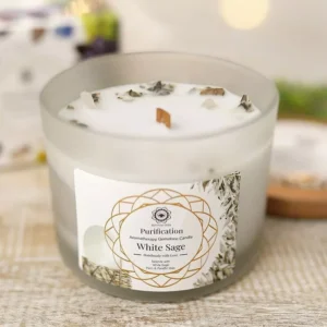 Vela de Soja Purificación con Salvia Blanca