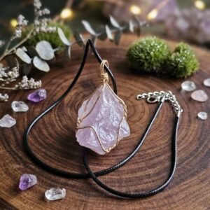 Collar de amatista natural