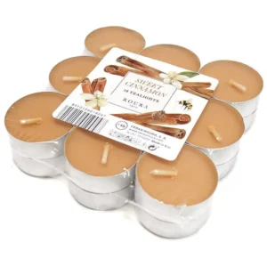 velas nocturnas de canela