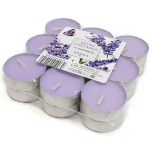 Velas nocturnas de lavanda