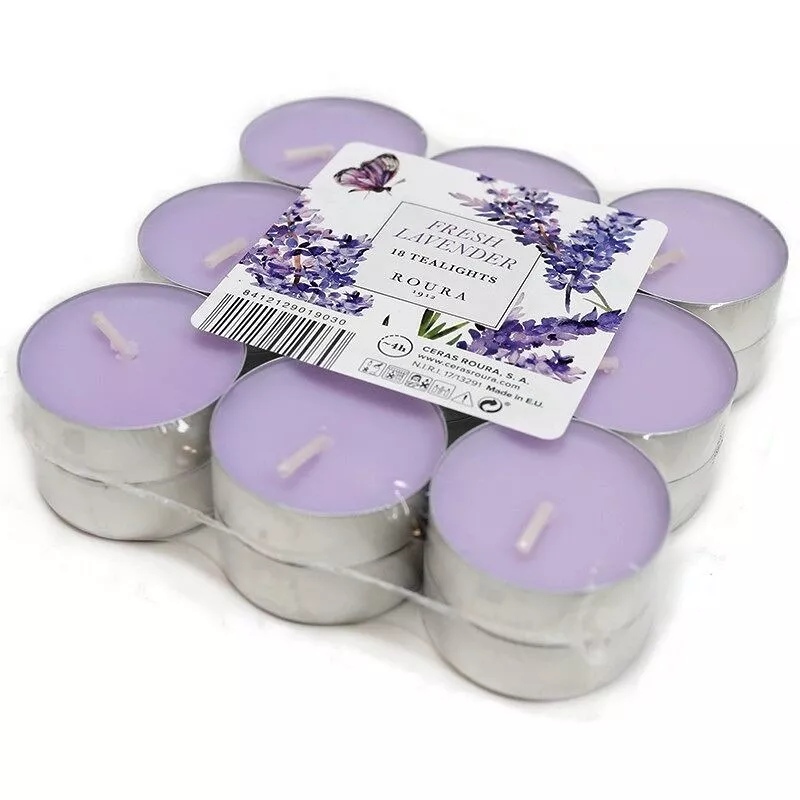 Velas nocturnas de lavanda