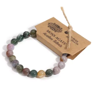 Pulsera de Energía Ágata de Musgo