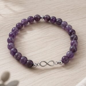Pulsera de Amatista Natural Infinito