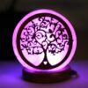Lámpara de Sal del Himalaya Árbol de la Vida USB