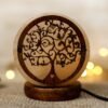Lámpara de Sal del Himalaya Árbol de la Vida USB