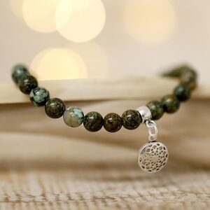 Pulsera de Turquesa Africana Natural