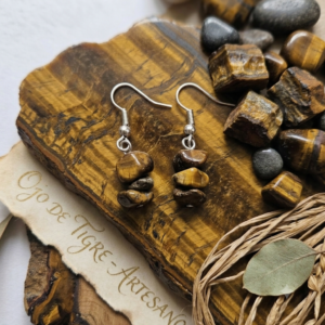 pendientes de ojo de tigre