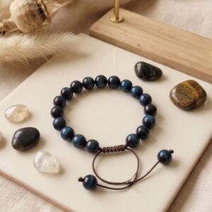 Pulsera de Ojo de Tigre Azul