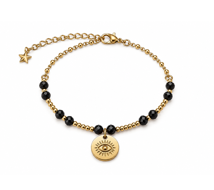 Pulsera Espinela Negra Ojo Protector: 5 Beneficios de Anclaje